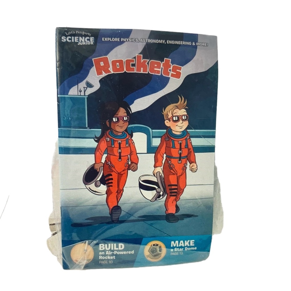 NWT Little Passports Science Junior Kit Rocket Build An Air Powered Rocket